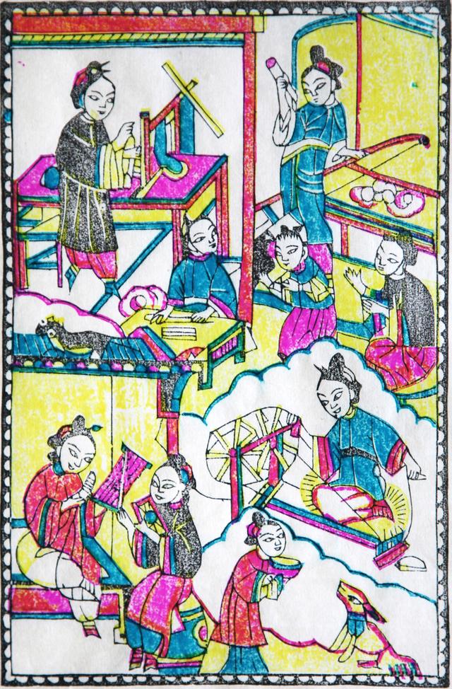 敕令符咒画法大全图片，敕令符（凤翔年画中的谷雨：驱凶纳吉）