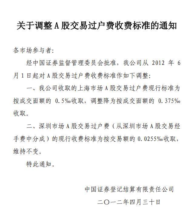 买卖股票的手续费怎么计算,股票买卖手续费怎么算（史上第4次股票交易过户费调整来了）