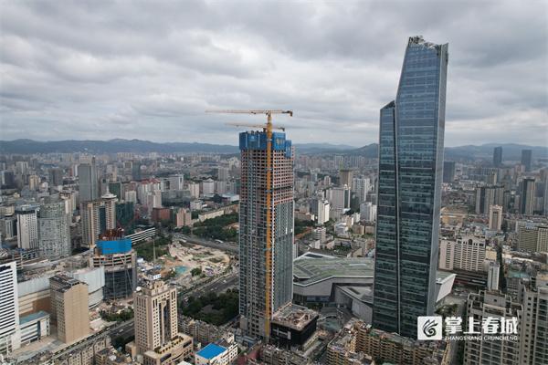 恒隆广场昆明项目最新进展，恒隆广场酒店和公寓楼项目主体结构封顶