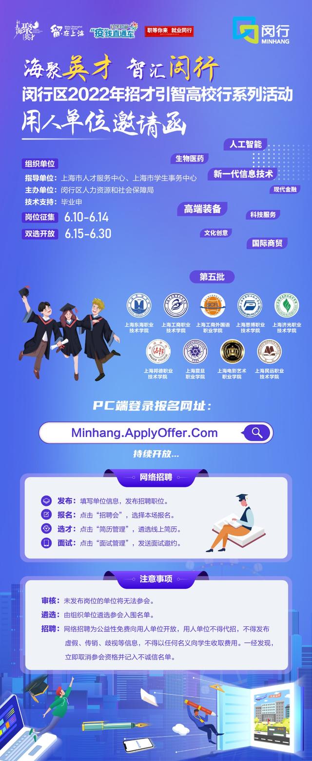 上海民远职业技术学院，上海民远职业技术学院招生录取规则和录取条件顺序政策解读2022参考（闵行区2022年招才引智高校行系列活动）