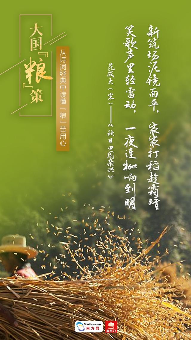 关于节约粮食的古诗，关于节约粮食的诗句有哪些（大国“粮”策丨从诗词经典中读懂“粮”苦用心）
