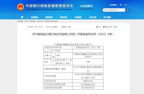 邮政扣了30元怎么追回，邮政储蓄短信费扣30元怎么解决（中国邮储银行汶上县支行被罚款30万）