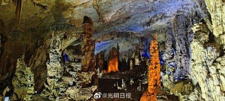 织金洞风景名胜区，织金洞国家重点风景名胜区（三伏天到贵州织金洞感受透心凉意）