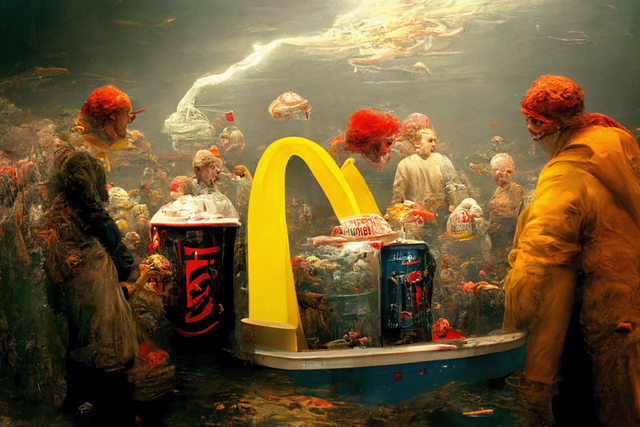 鸡肉怎么画简笔画，鸡肉怎么画（如果AI给Nike、麦当劳做广告……）