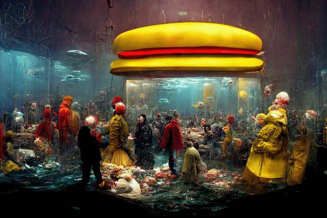 鸡肉怎么画简笔画，鸡肉怎么画（如果AI给Nike、麦当劳做广告……）