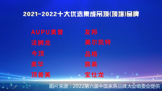 顶墙集成十大品牌，2021-2022十大优选集成吊顶