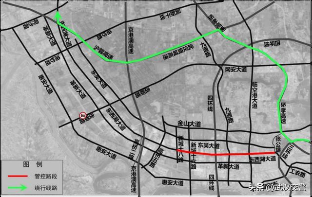武汉今日限号查询，2022年武汉对外地车的限行和限号措施（武汉这条路今起单双号限行）