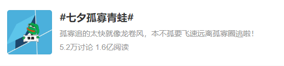 青蛙头像是什么梗，今年七夕顶流竟是这只“孤寡青蛙”