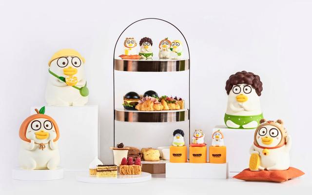 小刘鸭可爱情侣头像微信，小刘鸭可爱情侣头像（“小刘鸭”表情包变身萌趣下午茶）