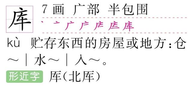 库去掉一点读什么，库少一点是什么字（少一笔，我就成了你）