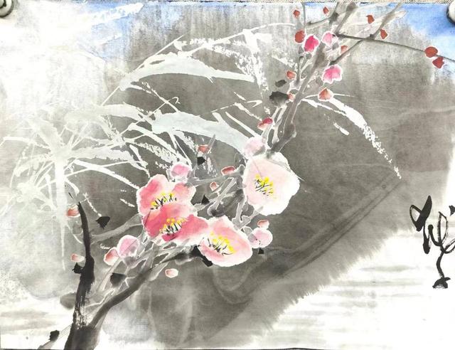梅花怎么画简单又好看 手把手一步步画出漂亮梅花，梅花怎么画简单又好看（陆越子水墨课堂教你画梅花）