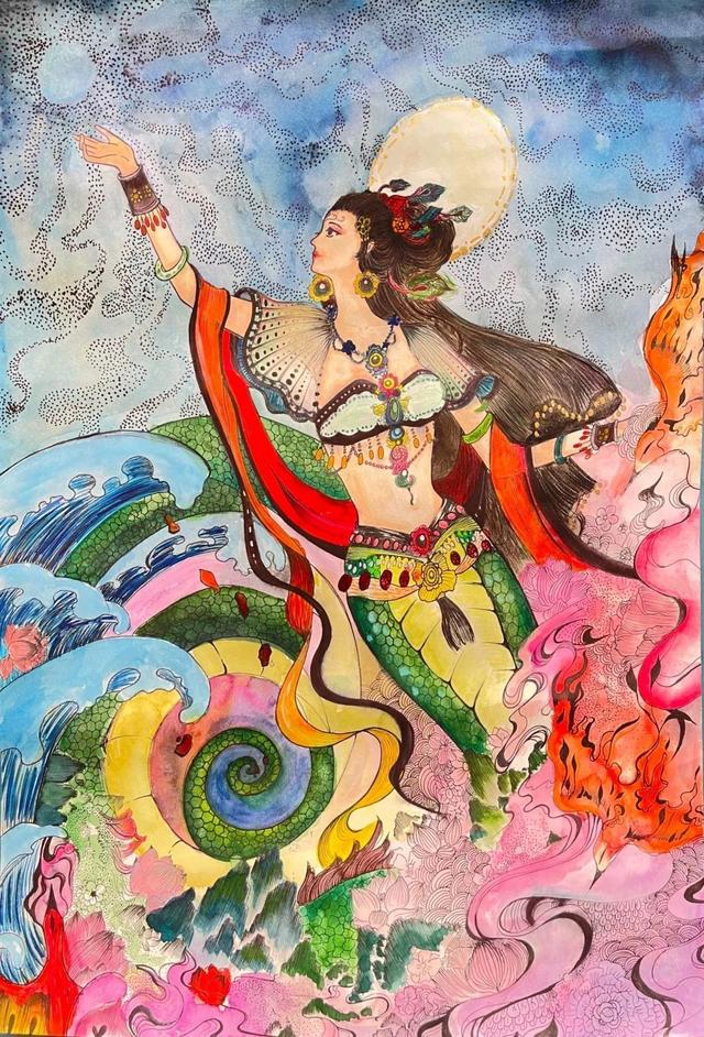 九婴造化诀，百遁成仙起点（·童画中华”优秀作品云上分享第七期）