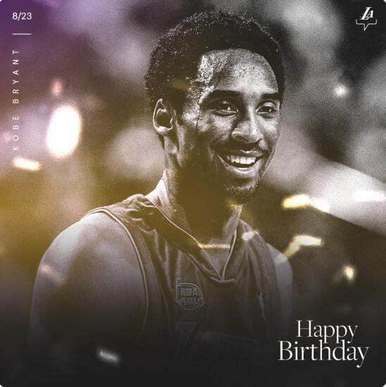 科比什么时候生日，科比什么时候生日农历（湖人官推纪念科比44岁生日）