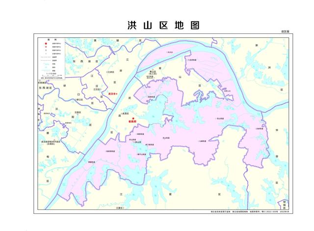 武汉三镇划分地图，来看武汉各区最新、最全地图