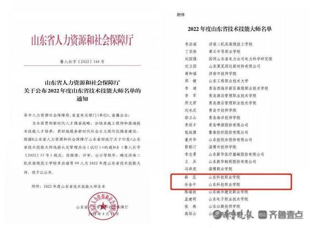 山东科技职业学院怎么样，山东科技职业技术学院怎么样（山东科技职业学院两名教师获评“山东省技术技能大师”）