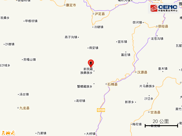 四川今天哪里发生地震，四川成都地震（四川雅安市石棉县发生3.7级地震）