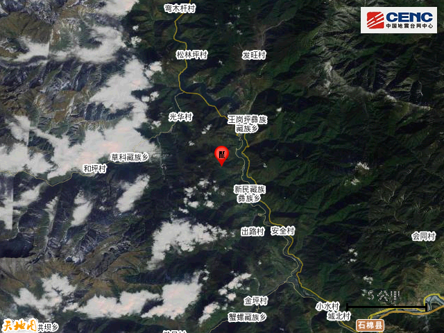 四川今天哪里发生地震，四川成都地震（四川雅安市石棉县发生3.7级地震）