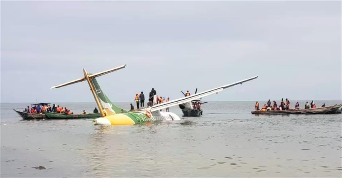 坦桑尼亚客机坠湖已致19人遇难，迫降时坠入维多利亚湖