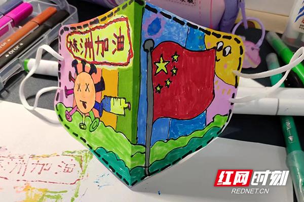 口罩怎么画简单又漂亮图片，素描口罩怎么画（天元区白鹤小学学子手绘口罩画下希望）