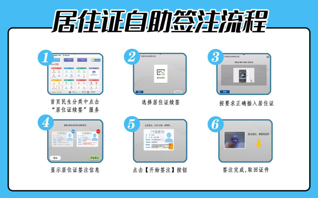 居住证复印件怎么弄（线下自助签注操作步骤）