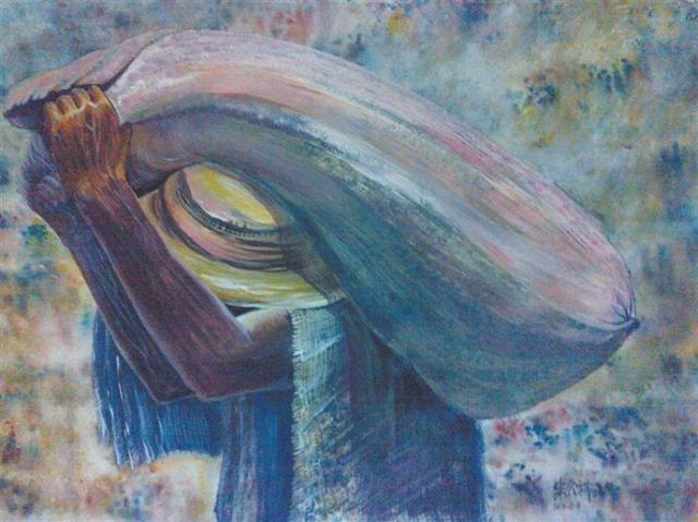 一二年级劳动图画怎么画，简笔画爱劳动的小朋友是怎么画的（朱文祥劳动系列画作品）