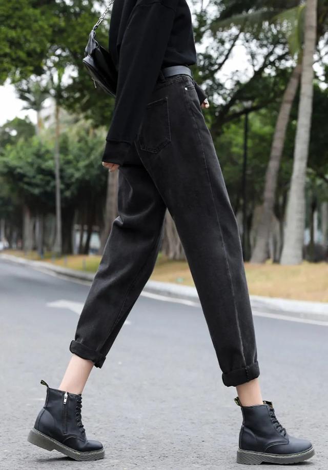 显高显瘦哈伦老爹裤，一条保暖显瘦の哈伦老爹裤