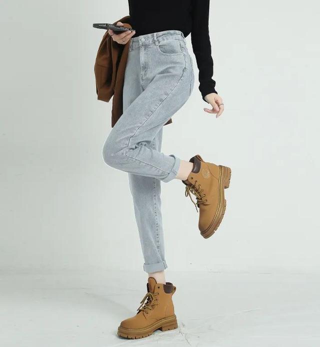 显高显瘦哈伦老爹裤，一条保暖显瘦の哈伦老爹裤