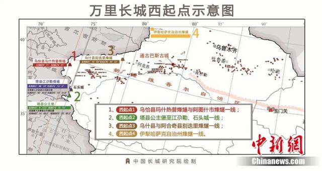 万里长城的起点是，万里长城的起点和终点（中国的“万里长城”究竟有多长）