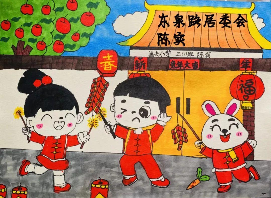 春节 绘画作品,你心中的兔年什么样-风俗-荣耀易学
