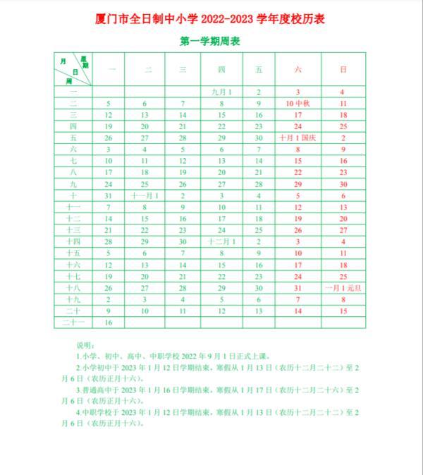 福州幼儿园开学时间2023（中小学、幼儿园开学时间）