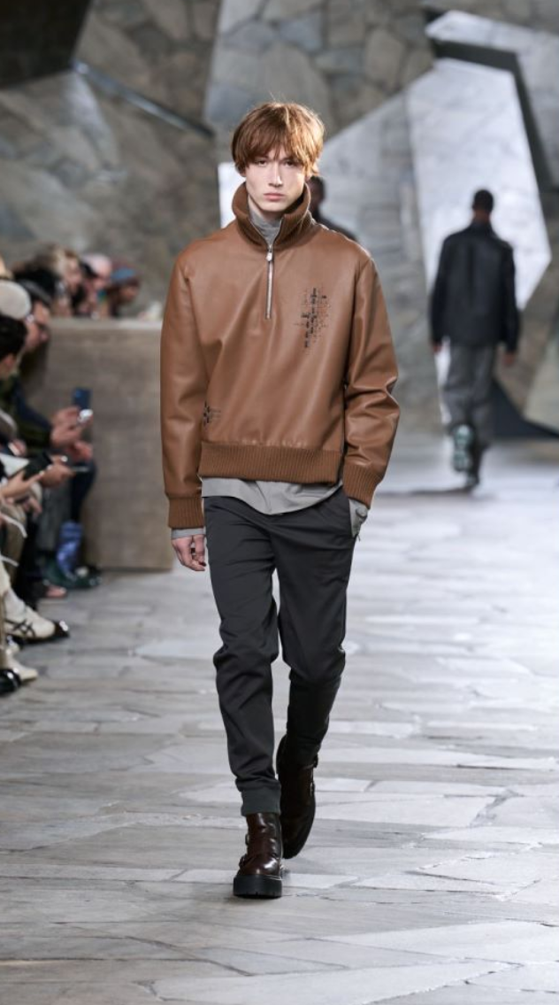 冬季男装搭配图片，冬季男士搭配服装图片（爱马仕2023冬季男装系列）