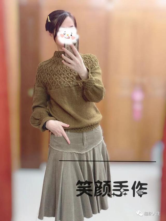 织毛衣的花样图案大全图片，手工毛衣编织花样大全（百搭款圆肩套头毛衣）