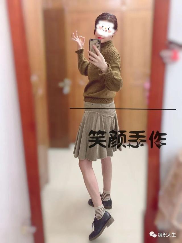 织毛衣的花样图案大全图片，手工毛衣编织花样大全（百搭款圆肩套头毛衣）