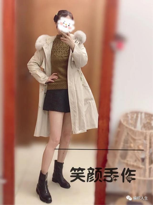 织毛衣的花样图案大全图片，手工毛衣编织花样大全（百搭款圆肩套头毛衣）