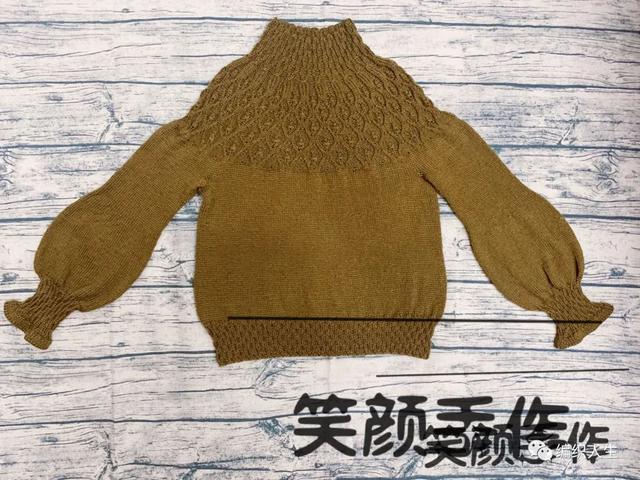 织毛衣的花样图案大全图片，手工毛衣编织花样大全（百搭款圆肩套头毛衣）