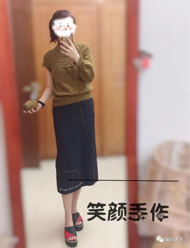 织毛衣的花样图案大全图片，手工毛衣编织花样大全（百搭款圆肩套头毛衣）