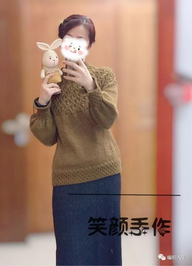 织毛衣的花样图案大全图片，手工毛衣编织花样大全（百搭款圆肩套头毛衣）