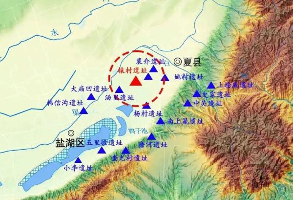 仰韶文化遗址地点，这张遗址分布图，有点“咸”