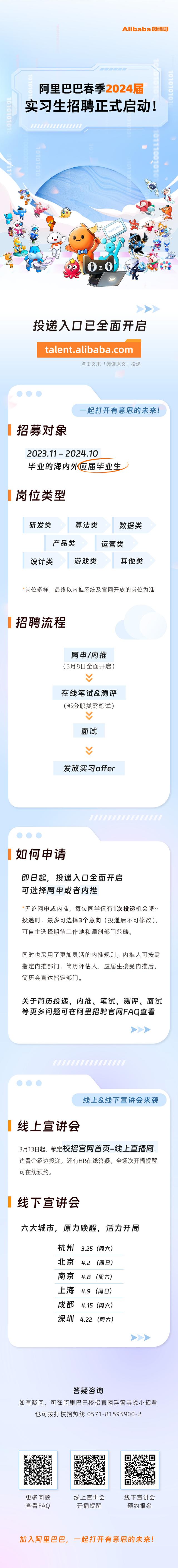 阿里巴巴校园春招，阿里巴巴的春招来了，你冲不冲