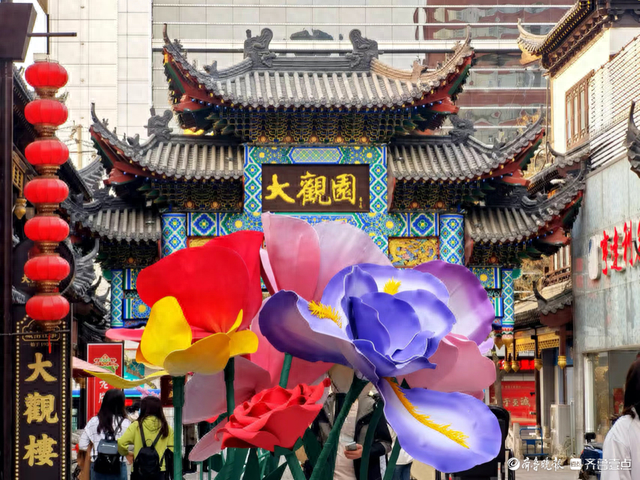 济南大观园，浪漫四月天