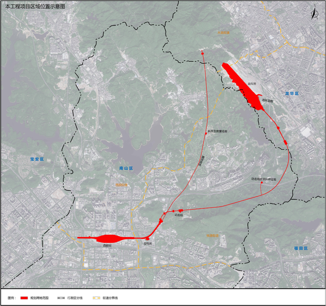 深圳市西丽综合枢纽规划 排名，深圳枢纽西丽站及赣深高铁正线最新规划公示中