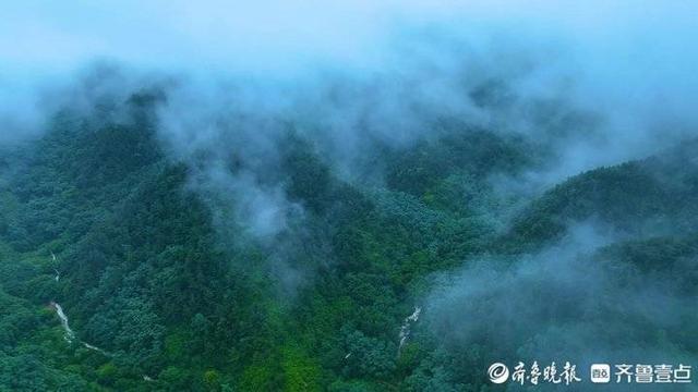 济南九如山瀑布简介，雨后，济南九如山宛若仙境