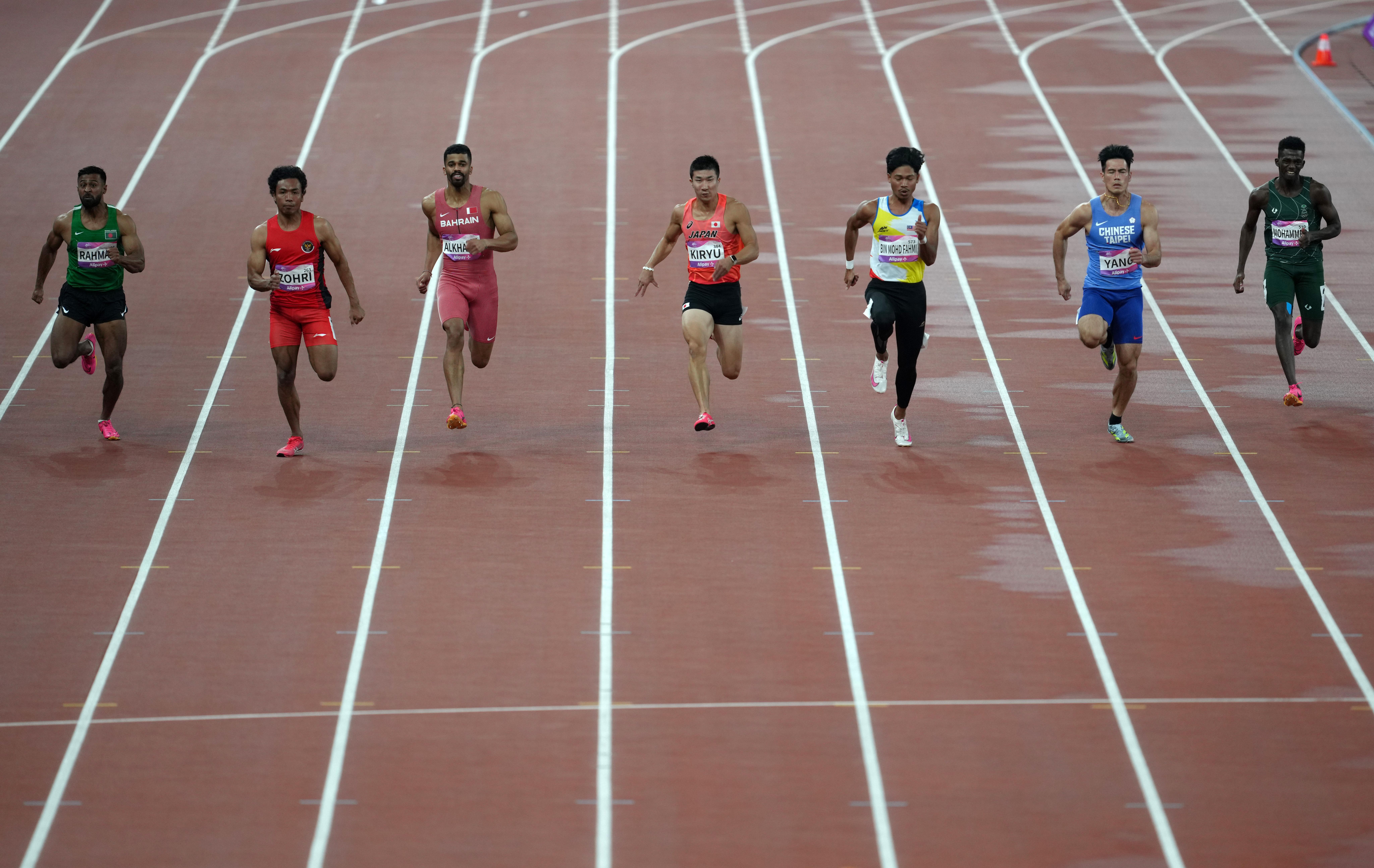 100米 半决赛 (杭州亚运会)田径——男子100米:半决赛